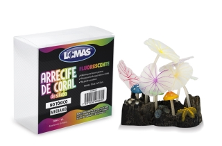 ARRECIFE LOMAS DE CORAL FLUORESCENTE MED COLORES SURTIDOS